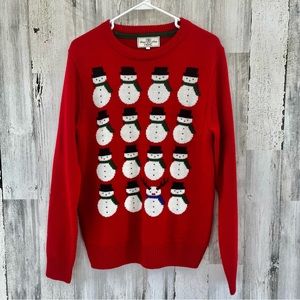 SNOWMAN Red Sweater by Next Size M